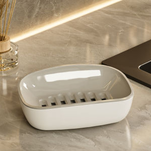 VINTLOOK Elegant Bathroom Soap Dish with Double Layer Drainage for Home Use