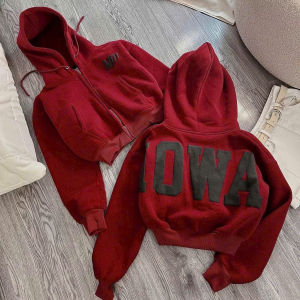 Áo Hoodie Nữ In Dập Nổi NoWa Có Túi Trong Croptop Zip Form Rộng – Áo Nỉ Có Mũ In Chữ Cá Tính Phong Cách