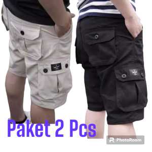 Bisa Cod Celana Cargo Pendek Gembol Bisa Cod Pria Warna Abu Tua Grey Distro Pdl Cowok