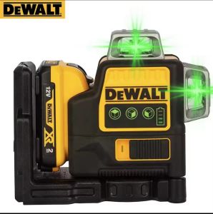 DEWALT DW089LG (1 Charger 2 Batteries) เครื่องมือวัดเลเซอร์ไร้สายแบบชาร์จไฟได้ 12V แบตเตอรี่ลิเธียม 6.0ah สองก้อนไฟเขียว 3 ด้าน 12 เส้นแนวนอนเลเซอร์เครื่องในร่มและกลางแจ้งสามารถใช้ได้