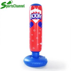Kids Inflatable Punching Bag Free Standing Boxing Bag Lightweight Bounce-Back Punch Bag Thickened for Boxing Training