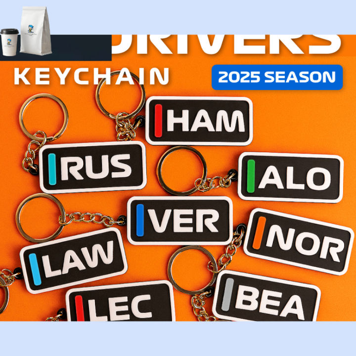 Driver Name Keychains | Custom 3D Printed Collectible Name Tags Fan ...