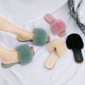 Dép Lông Đi Trong Nhà Cao Cấp Đế Mềm Cao 1.5cm Quai Ngang Phủ Lông Dày Siêu Xinh. 