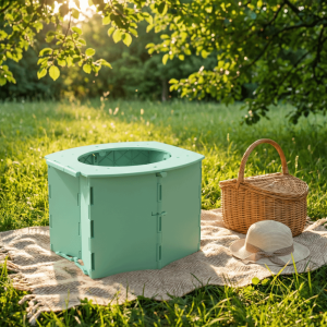 SI958 Easy Clean Portable Travel Potty Durable Plastic Potty Training Toilet Camping Hard ABS Foldable Baby Toilet Seat For Kid