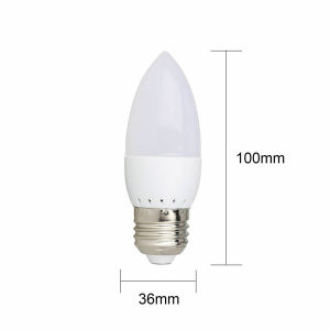 20Pcs Set 220V LED Candelabra Light Bulbs 3W E14 E27 B22 E12 B15 Base Non Dimmable Warm White Cool White Natural Light For Living Room Crystal Lamp Wall Sconce
