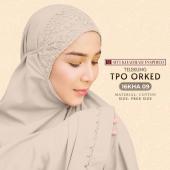 Telekung Siti Khadijah Vietnam 100% Cotton Elegant Sulam TPO Orked