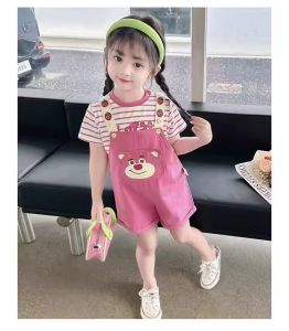 Set 2ini1 Jumper Lotso Anak Perempuan 1-5 Tahun/Setelan Anak Cewek Fasihon