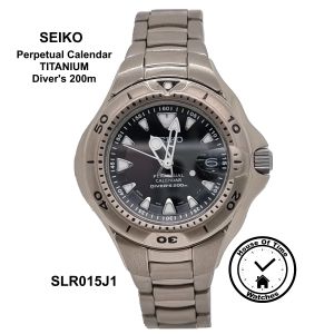 SEIKO Diver s 200m Titanium Perpetual Calendar Watch SLR015J1