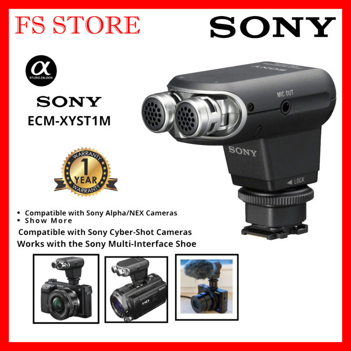 Sony Stereo Microphone ECMXYST1M (Mount OnCamera) (Original Sony Product) for SONY A6000 Lazada
