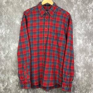 เสื้อเชิ้ตแขนยาว ลายสก็อตมือสอง