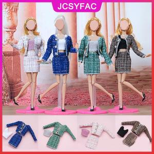 JCSYFAC 1 bộ 30cm thời trang búp bê Quần áo thời trang ba mảnh phù hợp với 1:6 đa khớp búp bê ăn mặc phụ kiện