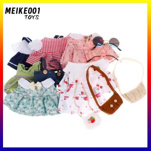 MEIKE001 ชุดเสื้อผ้าตุ๊กตา1ชิ้นกระเป๋าใส่แว่นตาสำหรับตุ๊กตาเป็ด30ซม.