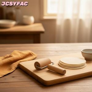 JCSYFAC Gỗ bánh cán pin thoải mái grip xử lý cho bột cán Bánh Ngọt Bánh Pizza chapati mì ống Nướng Bếp Nấu Ăn công cụ