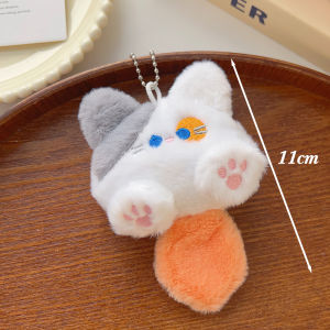 X.Z.MOONLIGH Cute Cartoon Plush Cat Keychain Exquisite DIY Doll Pendant