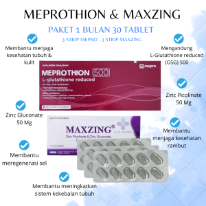 Meprothion 500mg & Maxzing (PAKET 1 & 2 BULAN)