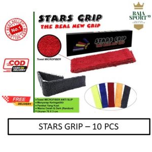 PROMO !!! Star Grip Badminton isi 10 pcs/ Grip Handuk berkualitas /Pegangan Raket / Grib bulutangkis