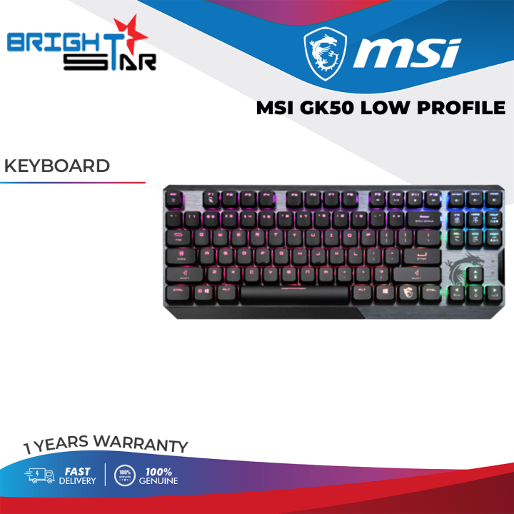 MSI Gaming Keyboard Vigor GK50 Low Profile | Lazada