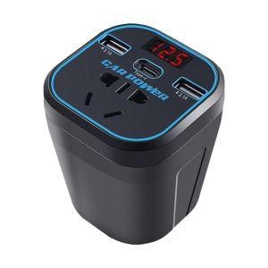 WAPKTY Công suất cao Biến tần ô tô 12V/24V đến 220V Phổ quát Bộ chuyển đổi điện Di động Bộ sạc USB/Type C Bộ chuyển đổi điện ô tô Dành cho ô tô/xe tải