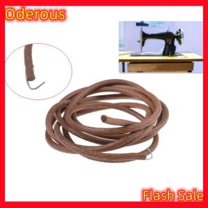 Oderous 72 183cm Leather Belt Antique Treadle Parts + Hook For Singer Sewing Machine