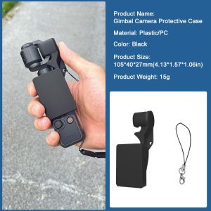 MODERNLUX Nhựa Vỏ bảo vệ máy ảnh gimbal Ốp lưng lật Chống trầy xước Nắp che ống kính Pan Tilt Đầy màu sắc Chống thấm nước Kẹp khóa gimbal Cho DJI Osmo Pocket 4 Phụ kiện máy ảnh