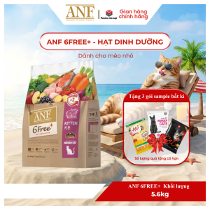 [ HỎA TỐC ] [1.6kg - 5.6kg ] Thức ăn hạt HỮU CƠ ANF 6Free Plus Indoor Kitten cho mèo nhỏ