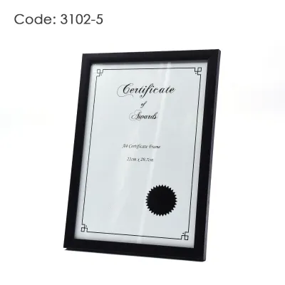 [SG Local Stock] A4 Certificate Wooden Frame | A4 Photo Frame | Black and Brown Wooden Frame