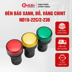 Đèn báo CHINT ND16-22C/2-230 xanh đỏ vàng đèn báo hiệu điện tử