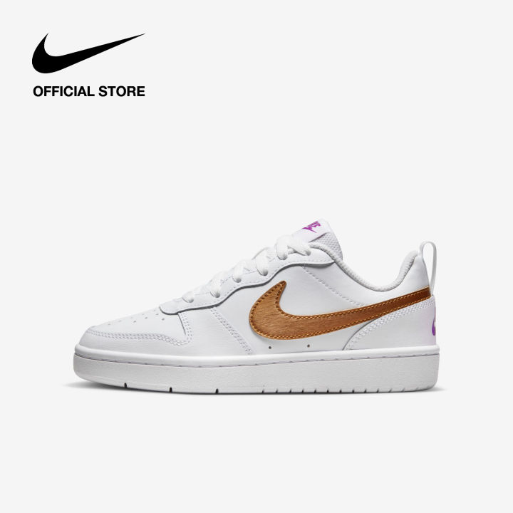 Nike Kids Court Borough Low 2 SE Big Kids Shoes White Lazada Singapore