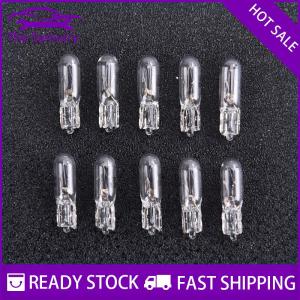 Samurry ✨Hot Sale✨ 10pcs 12V 1.2W T5หลอดไฟกระจกแดชบอร์ดแผงหน้าปัดเบรคหลอดไฟ