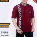Baju Koko Muslim Pria Terbaru 2022 Baju Koko Kombinasi Batik Lengan Pendek Kemeja Koko VABIAN STORE. 