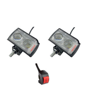 ไฟ LED 60W ไฟตัดหมอก ความสว่างสูง สปอร์ตไลท์เสริม 6 สเต๊ป กันน้ำ(801528)（การจัดส่งท้องถิ่นในประเทศไทย）