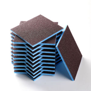 JustLiving 10Pcs Washable and Reusable Sand Sponge Kit Pot Sponge Clean Tool Sanding Sponge Grit Sanding Blocks for Kitchen - Dual-Sided Cleaning/ Rust Removal/ Non-Scratch/ Thickened Magic Eraser