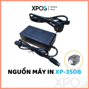 Nguồn máy in tem Xprinter XP-350B/350BM Jack tròn 3 chân Chính hãng - Mới 100%
