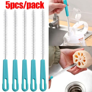 5pcs Nylon Bottle Cleaning Brush / Spiral Brushes for Straws Glasses / Straw Bottle Brushes Cleaner / Soft Hair Nylon Brush Home Cleaning Tool