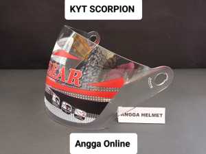 PAKET SPAREPART HELM KYT SCORPION KING. BUSA HELM KYT SCORPION + KACA HELM KYT SCORPION + LIS KARET HELM + TALI HELM PLUS PAKU BELAH & RING