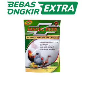 ALADIN MAGIC PLUS SASET 10 KAPSUL - mengobati pencernaan unggas tembolok macet untuk ayam