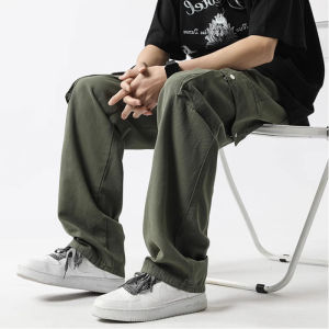 celana kargo pria Celana cargo pria celana cargo panjang pria jumbo korean style hitam celana polos celana oversize pria baggy pants loose celana longgar pria celana pria keren wide leg pants vintage celana pinggang karet pria laki laki celana remaja COD
