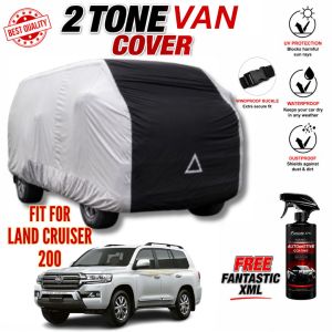 2-Tone Heavy Duty Van Cover for LAND CRUISER 200 Waterproof UV Protection Outdoor Cover Windproof with FANTASTIC XML