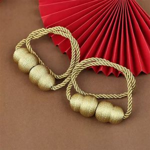 Magnetic Curtain Tieback Delicate Holders Tie Back Buckle Clips Hanging Ball Buckle Tie Back Curtain Decor Accessories nuekin
