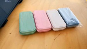 DM READY STOCK Portable Wheat Cutlery Set Travel Spoon Fork Chopstick Box / Sudu Set / Door gift / Wedding gift