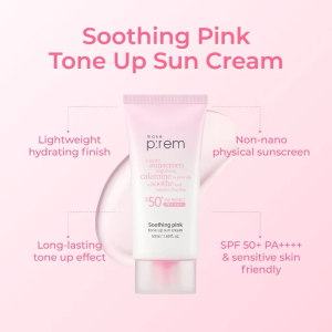 Korea Make Prem Suncream 50ml Sunscreen Sensitive Dry Oily Skin Tone Up Sunscreen UV Defense Me Calming Hypoallergenic