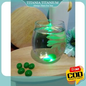 TITANIA [COD]. Batu Viral Menyala warna Hijau Jamburd Bisa Menyala Didalam Air Ajaib Murah Meriah untuk Sulap Gimmick.