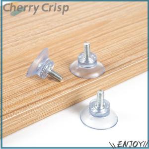 【Cherry Crisp】 5 Pcs M6 M8 Screw Rubber Suction Cup Transparent Sucker Plastic Hooks
