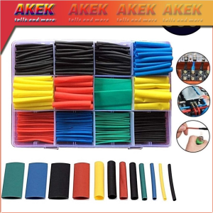 【Ready Stock & Local Delivery】 530pcs Heat Shrink Insulation Shrinkable Tubing Tube Wrap Sleeve 2:1 tube Polyolefin Kit