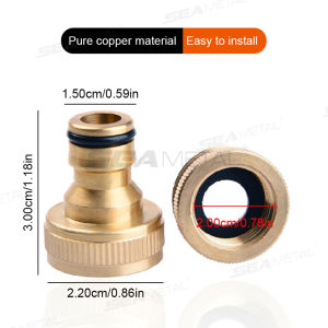 Seamital rửa xe vòi phun giao diện 4/6 điểm đồng tiêu chuẩn ống nước kết nối đầu tia nước kết nối