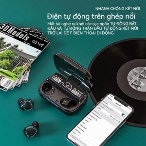 Tai Nghe Bluetooth Không Dây M10 Pro Pin Trâu Kiêm Sạc Dự Phòng Nghe Nhạc Cực Hay Chơi Game Không Độ Trễ Tai Nghe Không Dây Tai Nghe Bluetooth 5.3