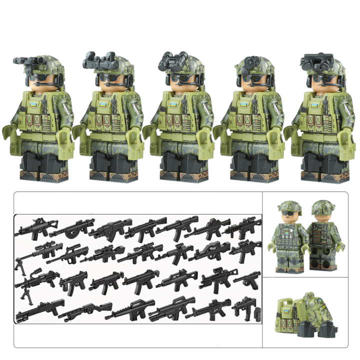 [Bán Lẻ] 1 nhân vật lính quân sự đầy đủ trang bị hiện đại | Lazada.vn