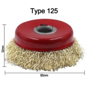 (Hàng Có Sẵn) Máy Mài Góc Bàn Chải Dây Thép Bàn Chải Dây Thép Mạ Đồng Làm Sạch Đánh Bóng Mài Mòn