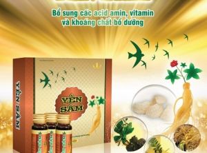 Yến sâm Kingphar ( hộp 10 lọ * 30ml) loại có đường