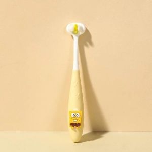 AODUOYAYA Kids 3-Sided 3D Toothbrush Soft Toddler Cartoon Toothbrush All Sides Cleaning Full Wrap Not Hurt Gum